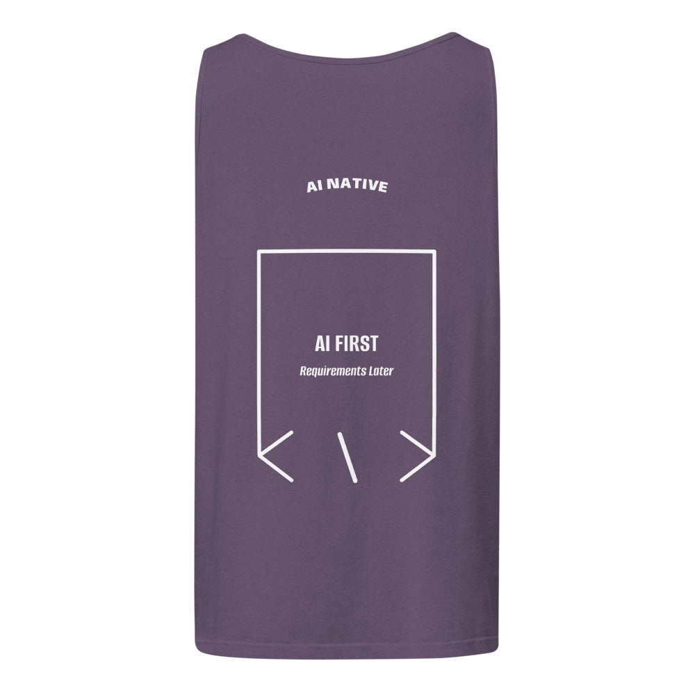 AI First — Grape White back mockup