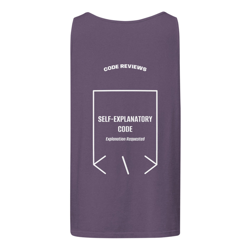 Self-Explanatory Code — Grape White back mockup