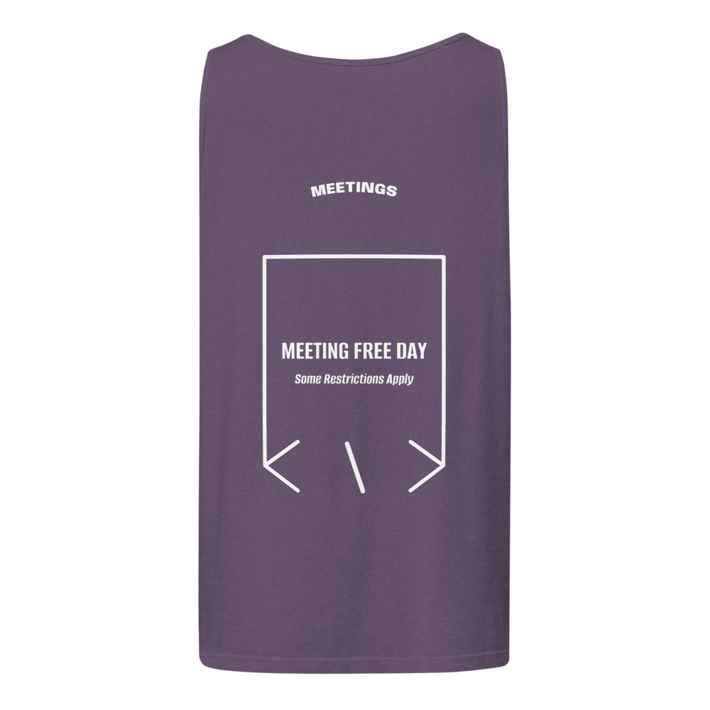Meeting Free Day — Grape White back mockup