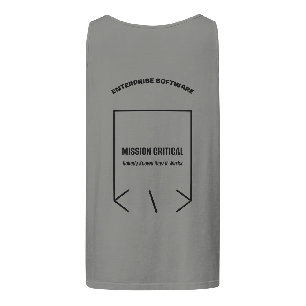 Mission Critical — Grey Black back mockup