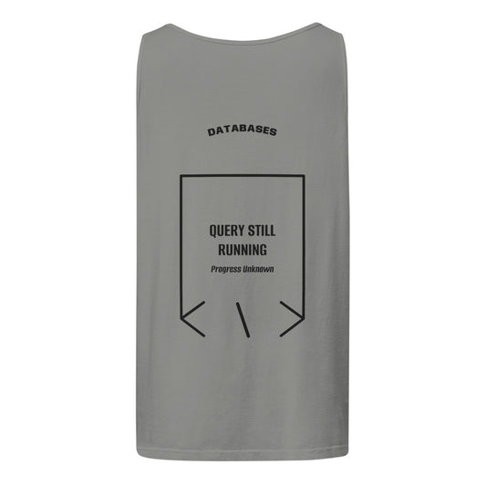 Query Still Running — secondary back mockup