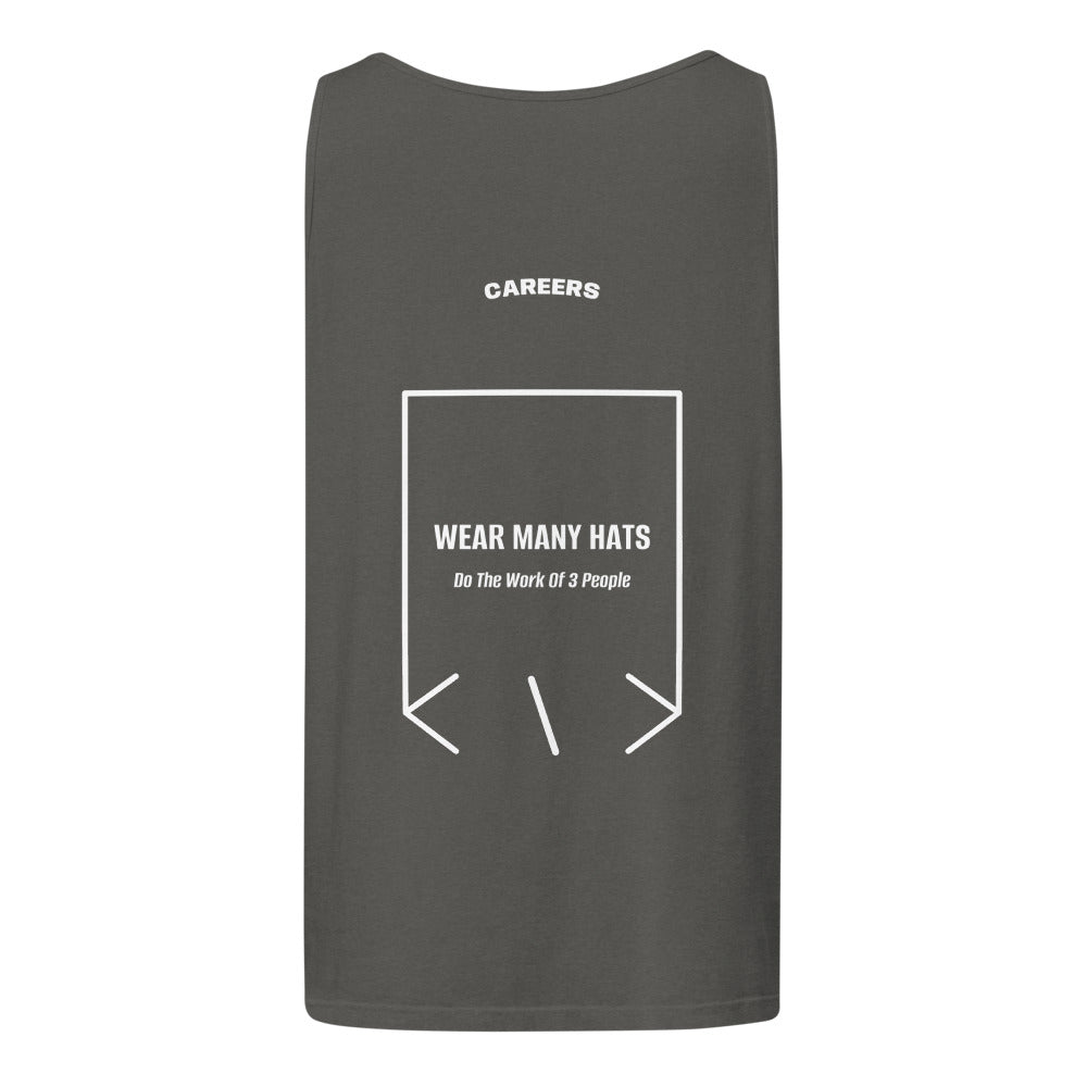 Wear Many Hats — Pepper White back mockup