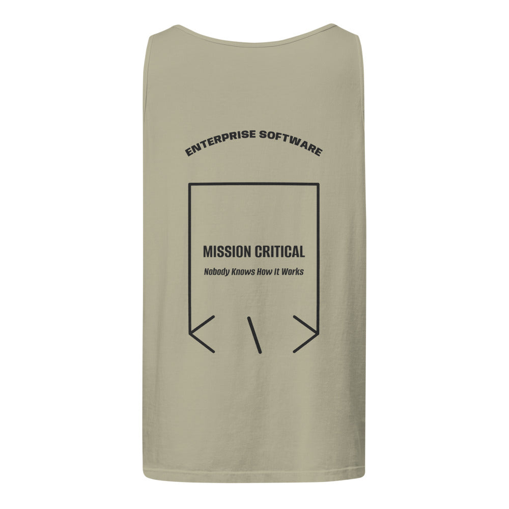 Mission Critical — Sandstone Black back mockup