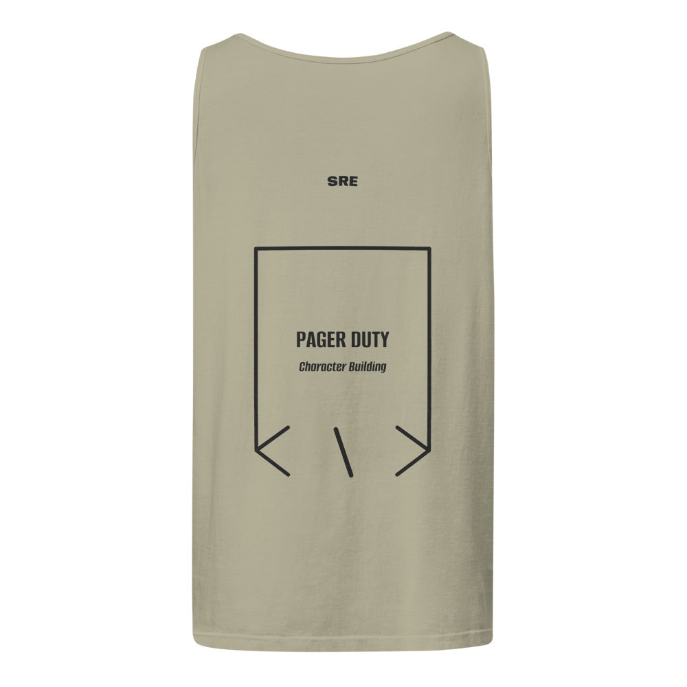 Pager Duty — secondary back mockup