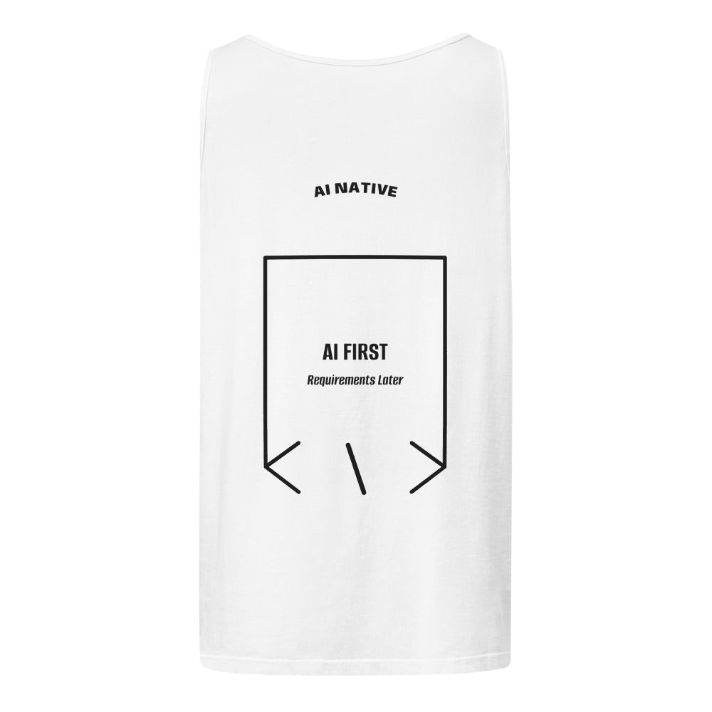 AI First — White Black back mockup