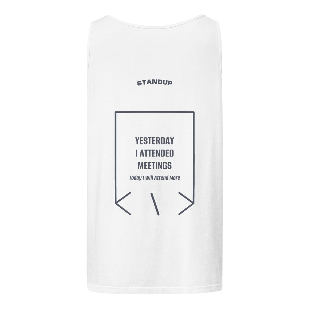 Yesterday I Attended Meetings — White Denim back mockup