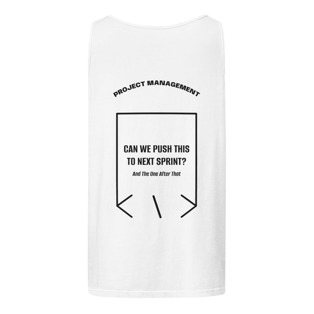 Can We Push This To Next Sprint? — White Black back mockup