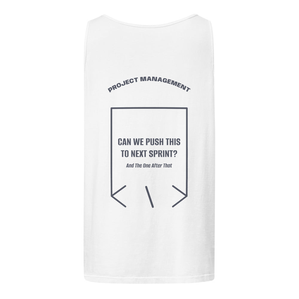 Can We Push This To Next Sprint? — White Denim back mockup