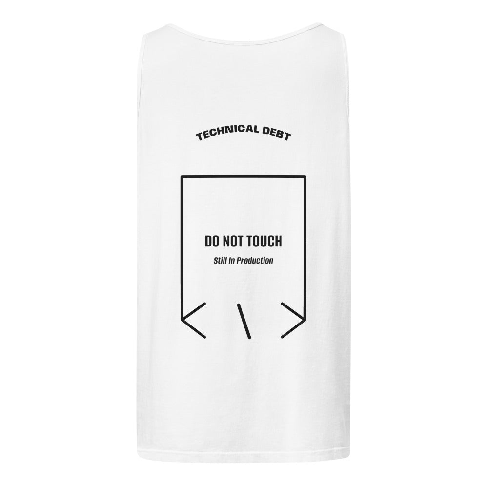 Do Not Touch — White Black back mockup