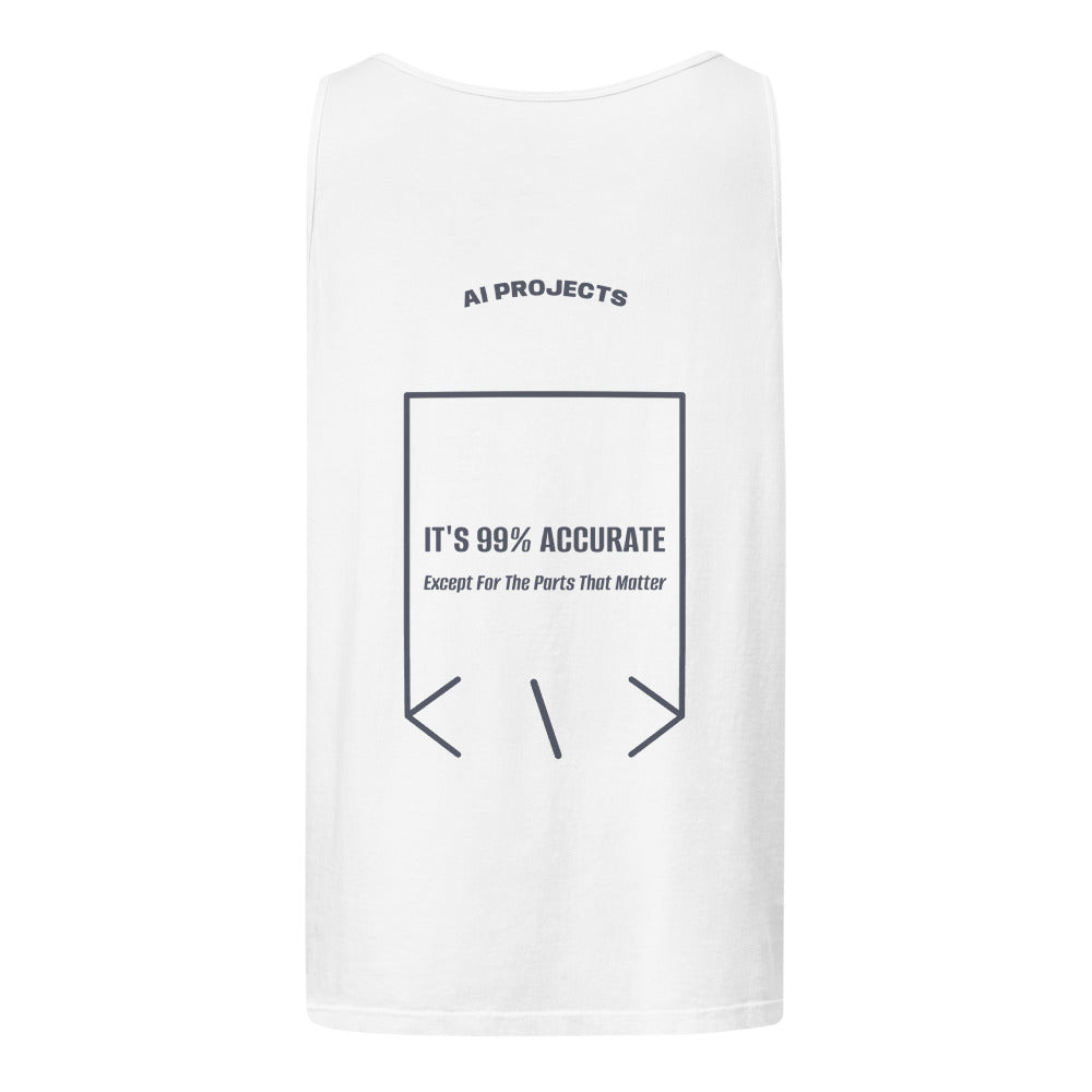 It's 99% Accurate — White Denim back mockup