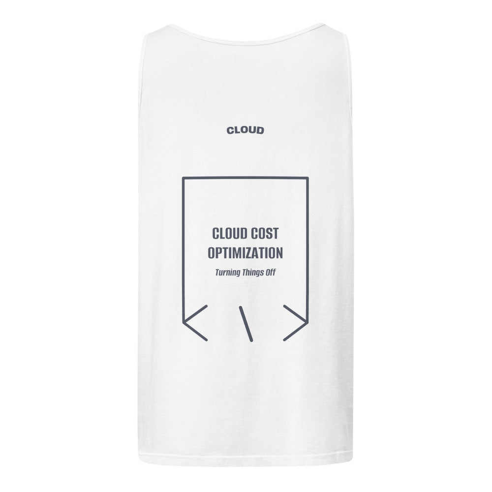Cloud Cost Optimization — White Denim back mockup