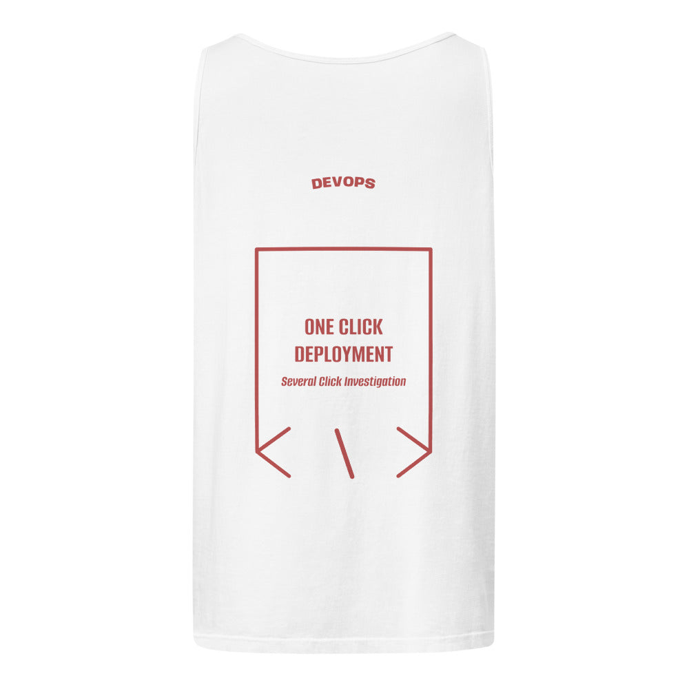One Click Deployment — White Crimson back mockup