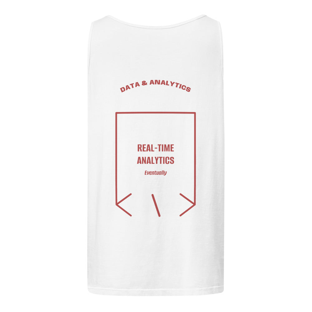 Real-Time Analytics — White Crimson back mockup