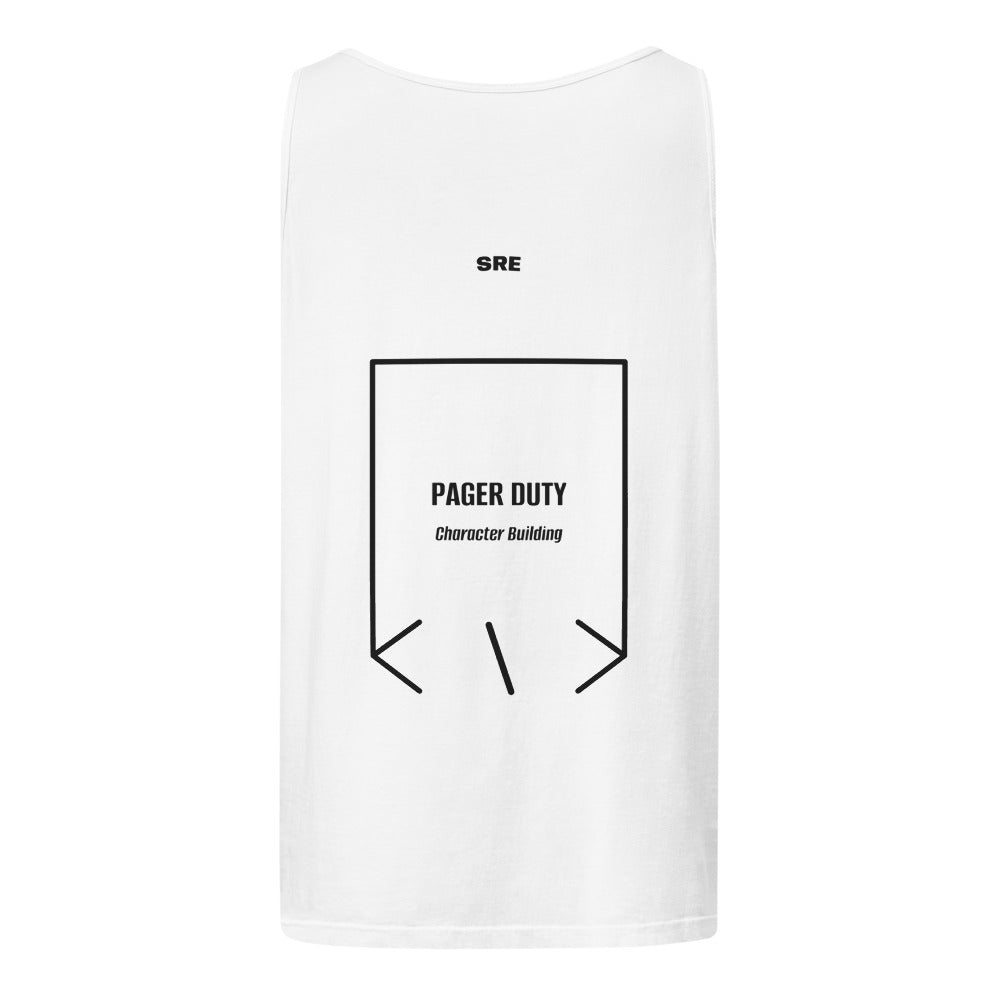 Pager Duty — White Black back mockup