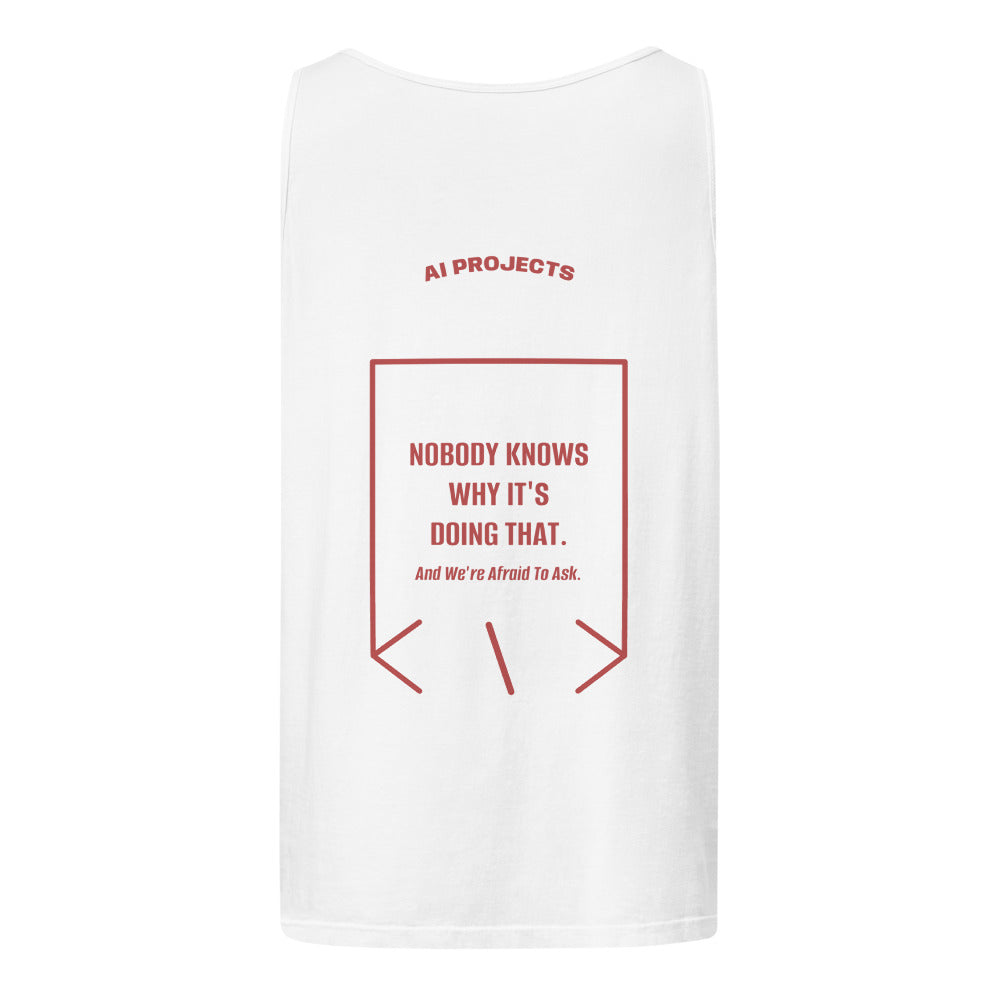 Nobody Knows Why It's Doing That. — White Crimson back mockup