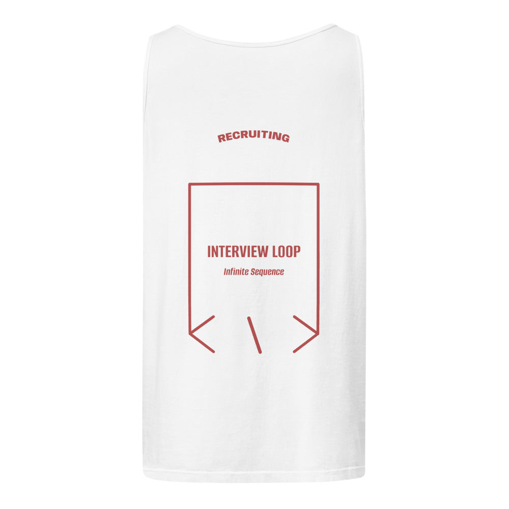 Interview Loop — White Crimson back mockup