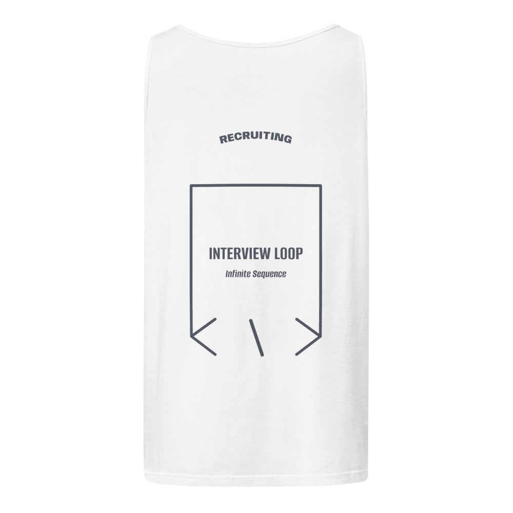Interview Loop — White Denim back mockup