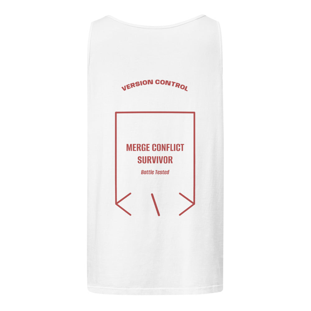 Merge Conflict Survivor — secondary back mockup