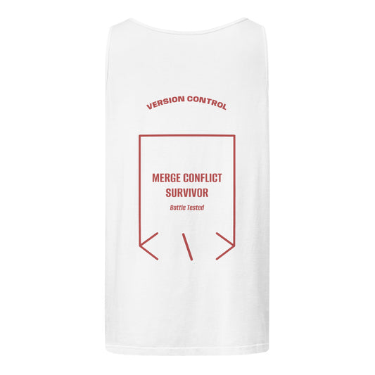Merge Conflict Survivor — secondary back mockup