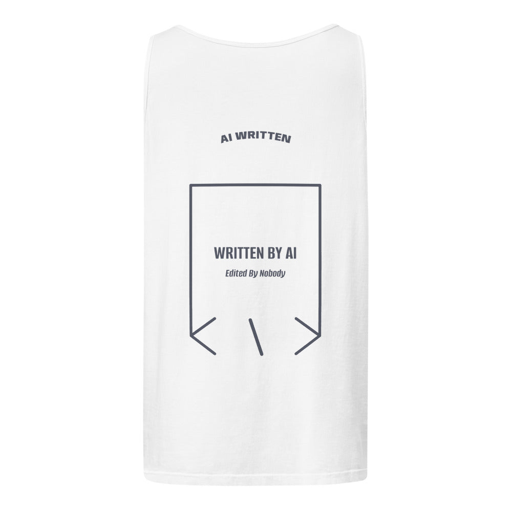Written By AI — White Denim back mockup