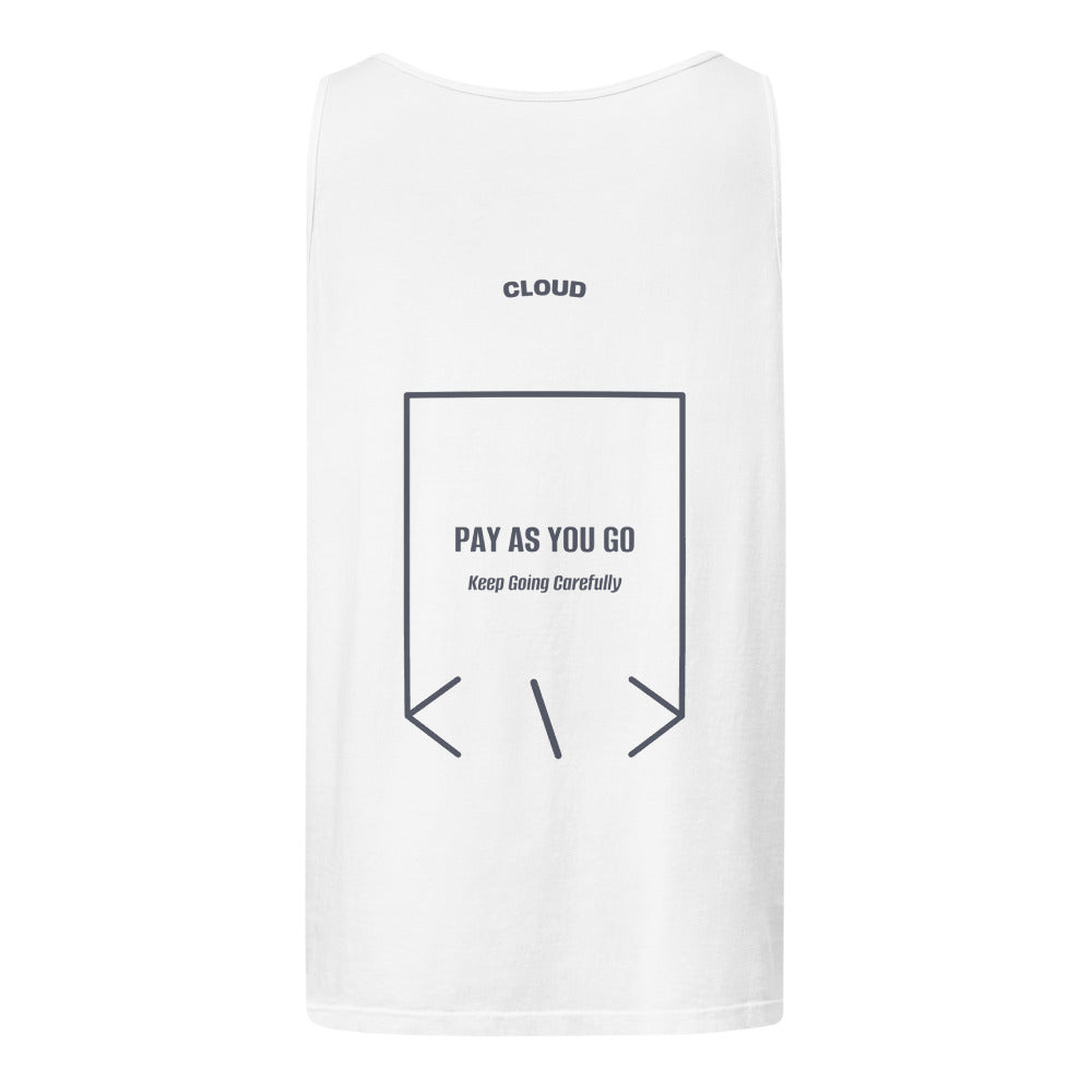Pay As You Go — White Denim back mockup