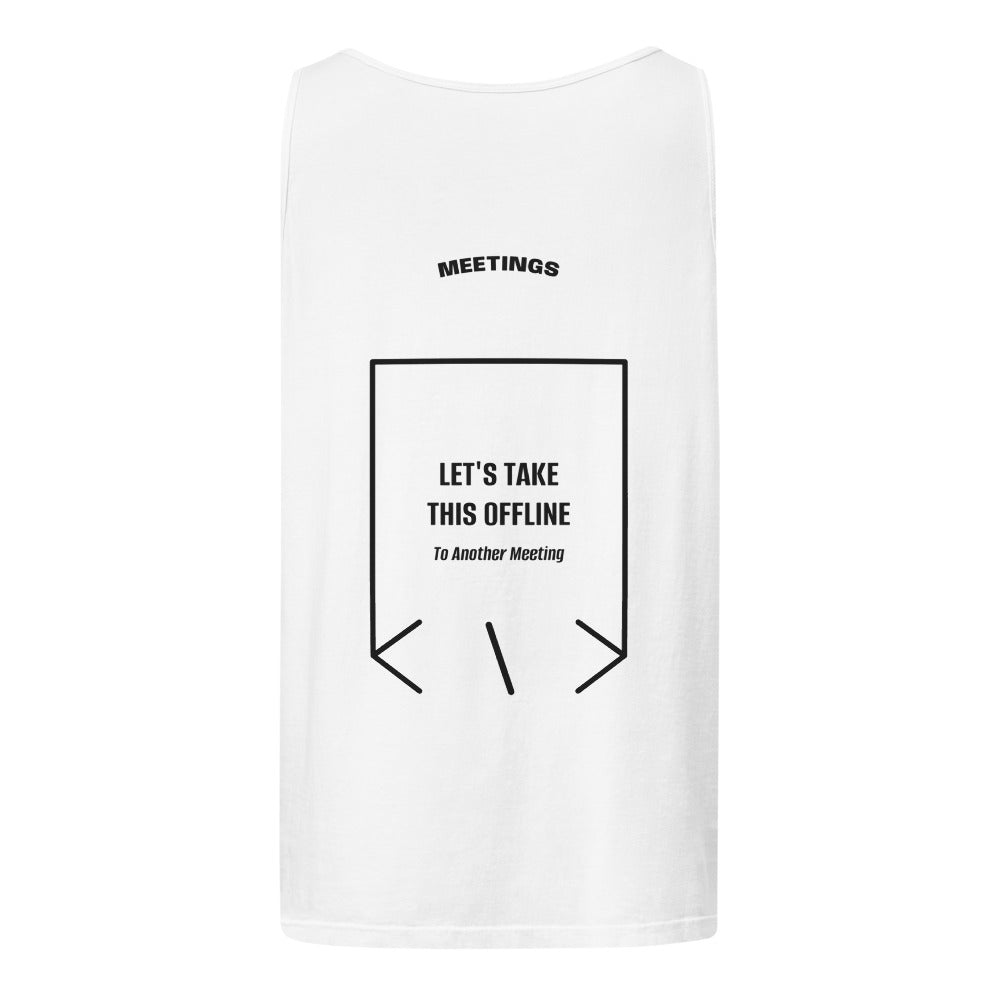 Let's Take This Offline — White Black back mockup