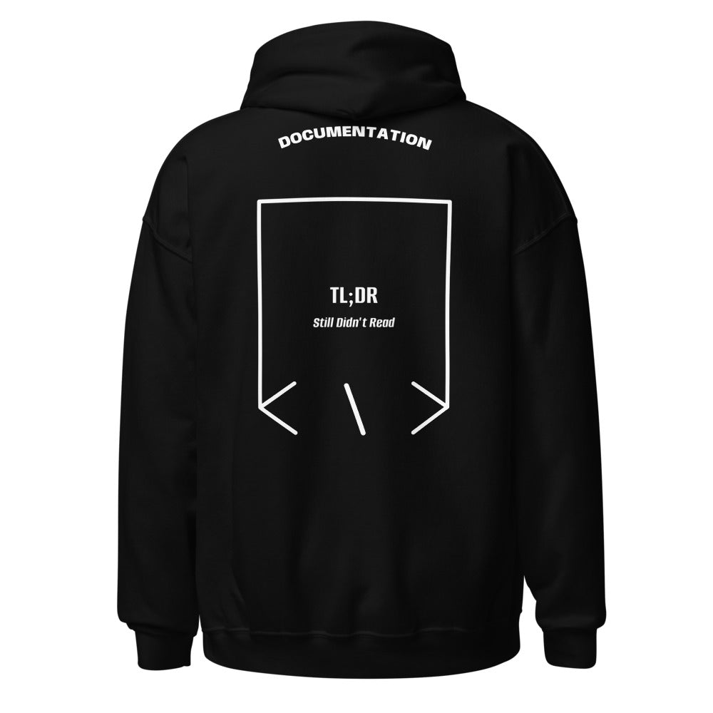 TL;DR — Black White back mockup