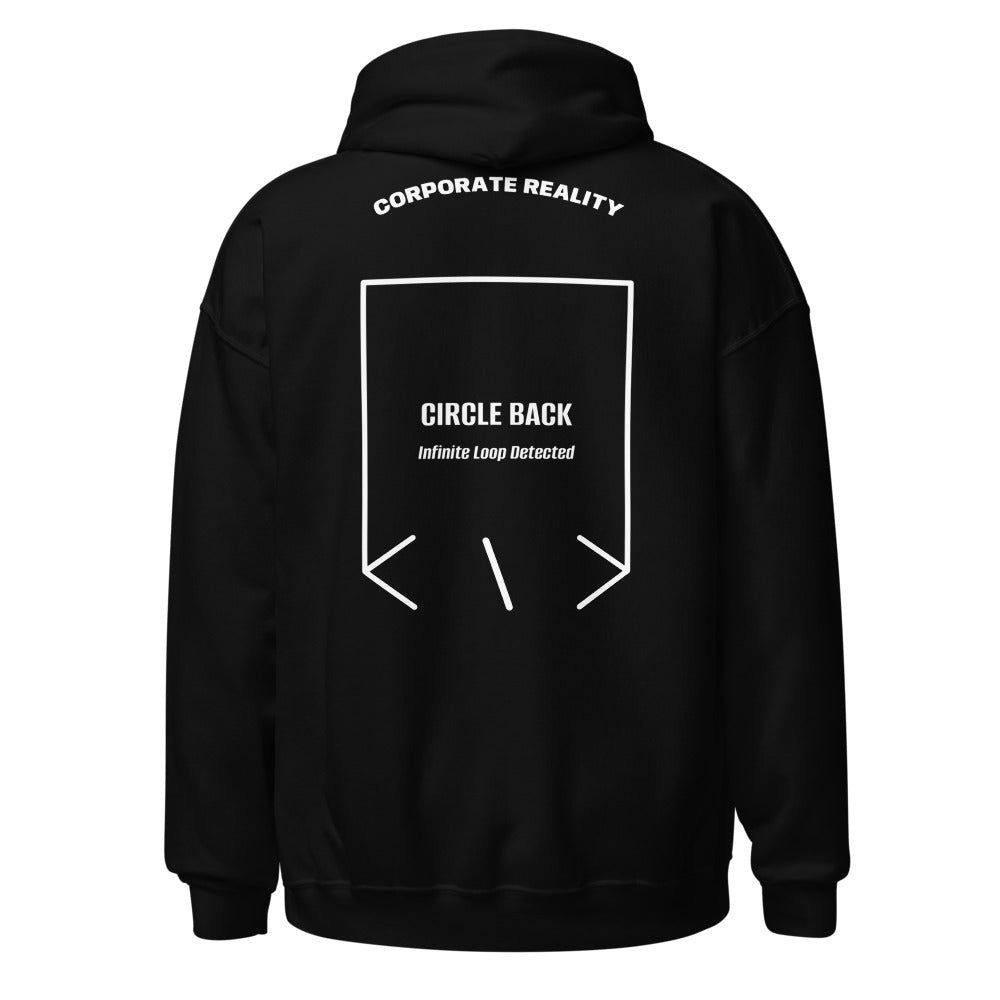 Circle Back — Black White back mockup