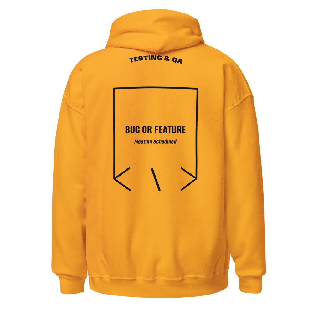 Bug Or Feature — Gold Black back mockup