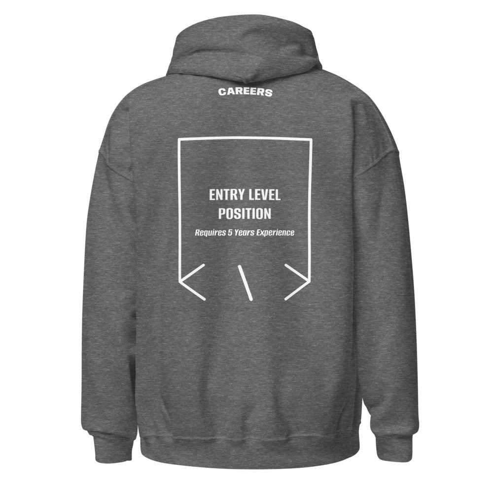 Entry Level Position — Graphite Heather White back mockup