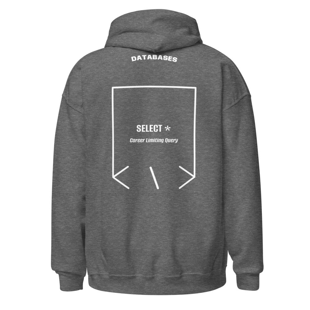 SELECT * — Graphite Heather White back mockup