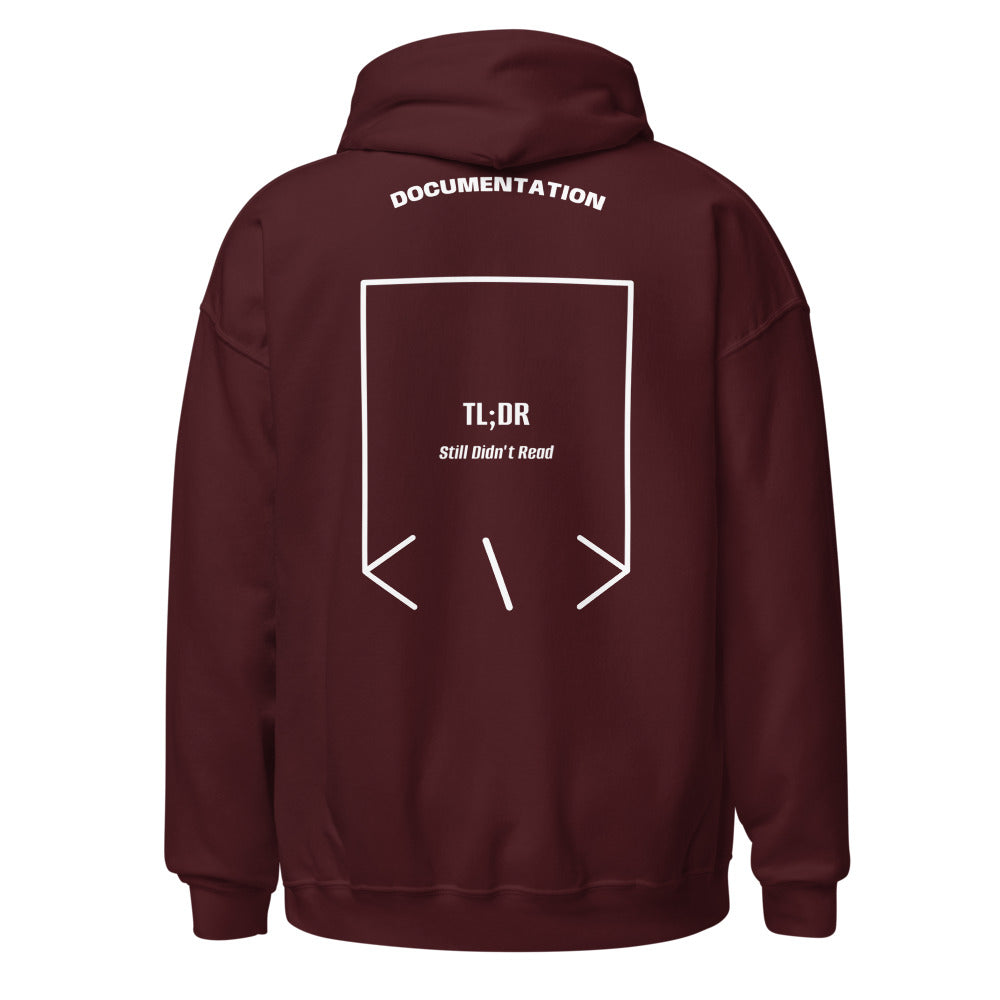 TL;DR — Maroon White back mockup
