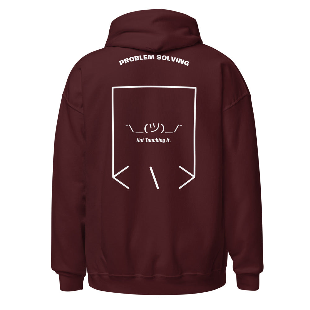 ¯\_(ツ)_/¯ — Maroon White back mockup