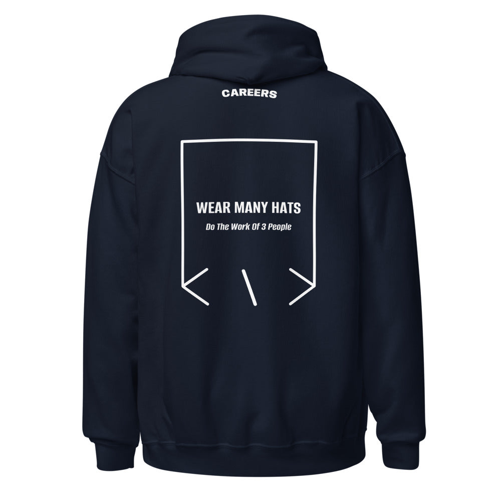 Wear Many Hats — Navy White back mockup