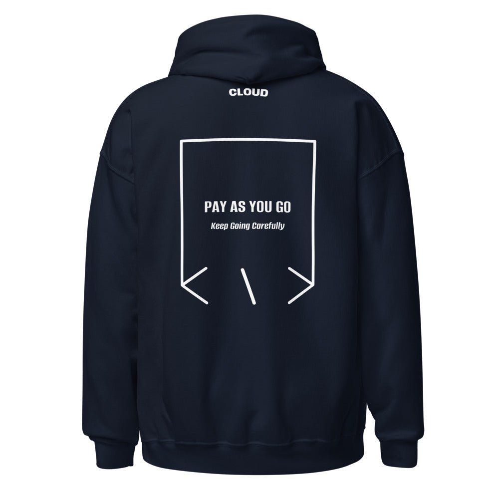 Pay As You Go — Navy White back mockup