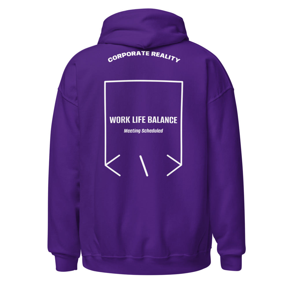 Work Life Balance — Purple White back mockup