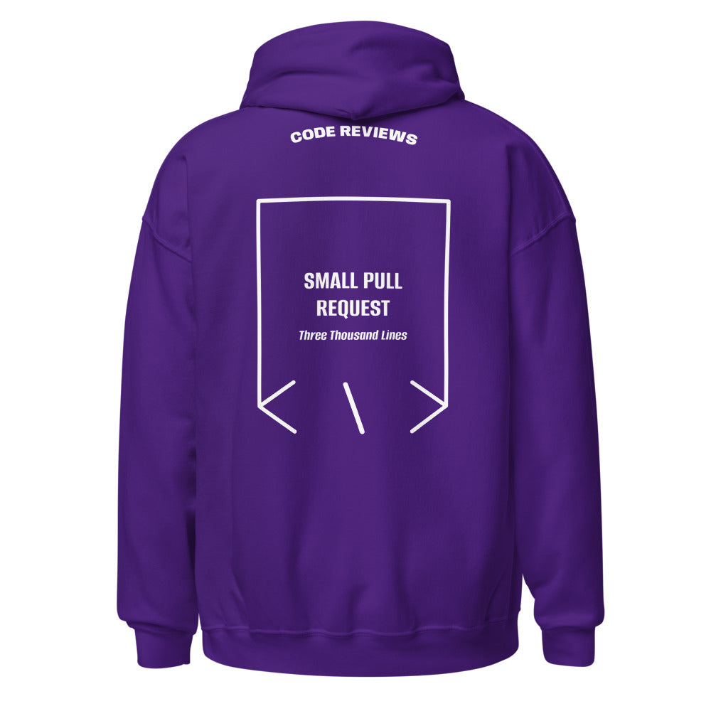 Small Pull Request — Purple White back mockup