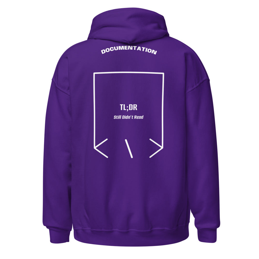 TL;DR — Purple White back mockup