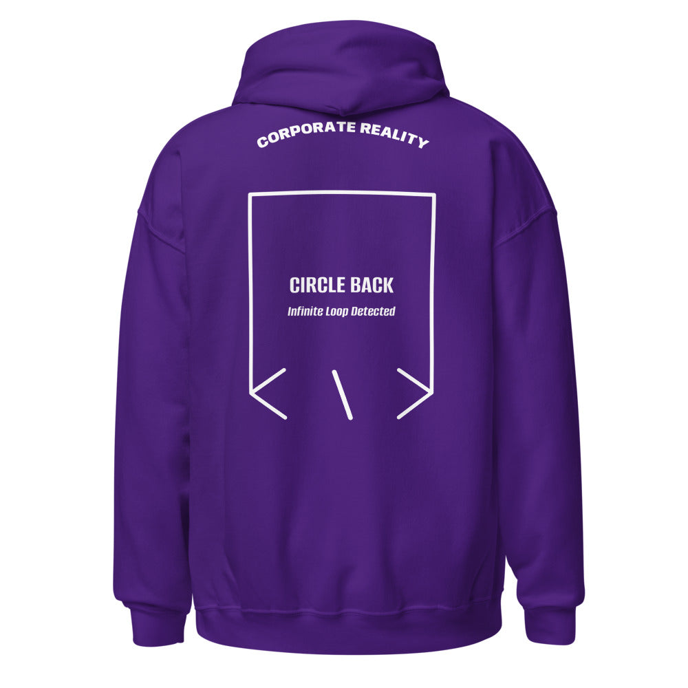 Circle Back — Purple White back mockup