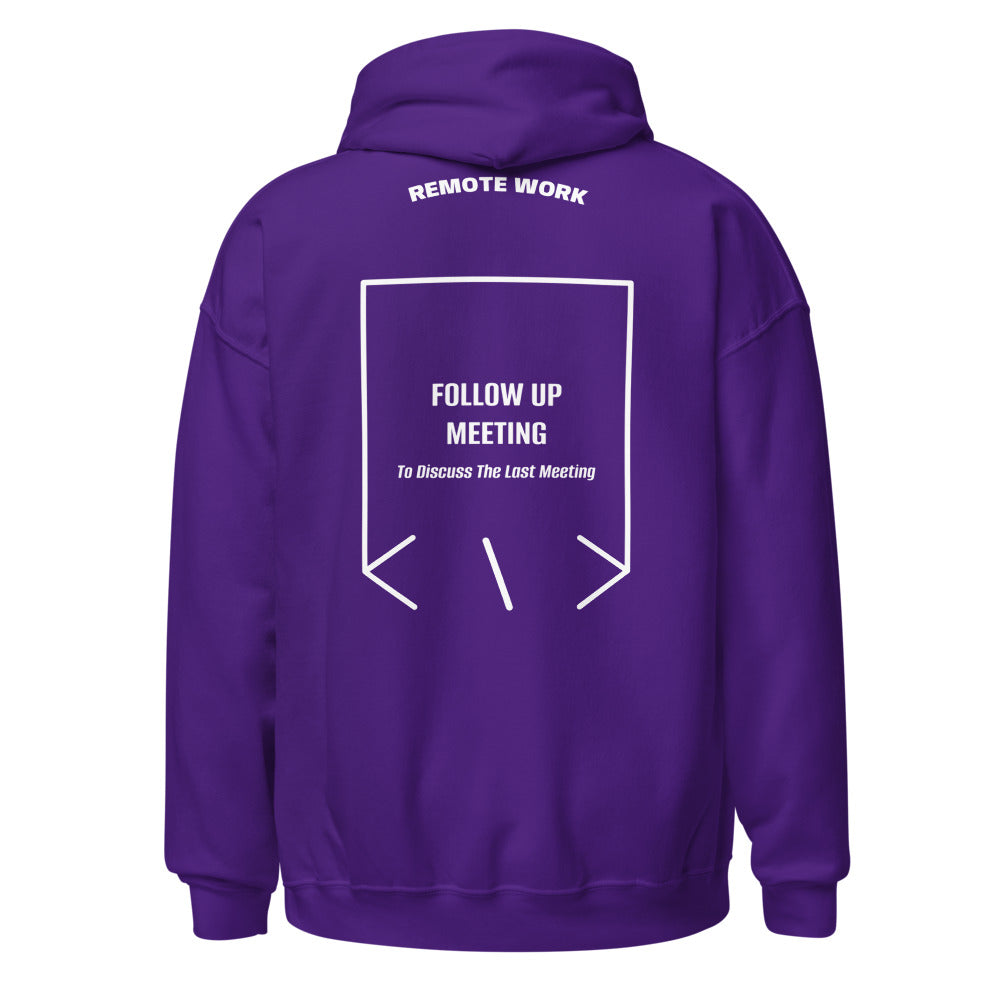 Follow Up Meeting — Purple White back mockup
