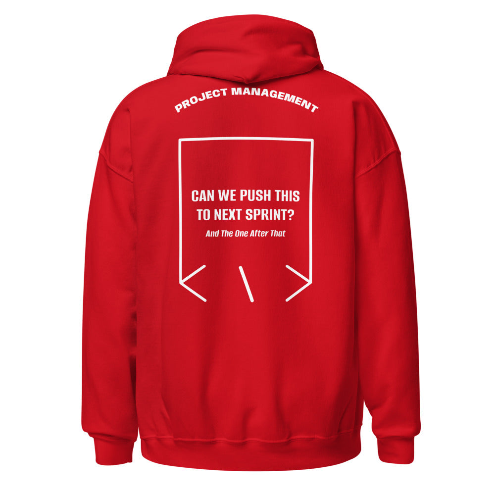 Can We Push This To Next Sprint? — Red White back mockup