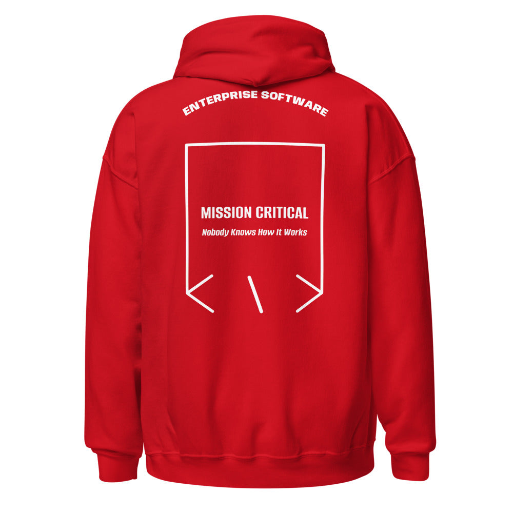 Mission Critical — Red White back mockup