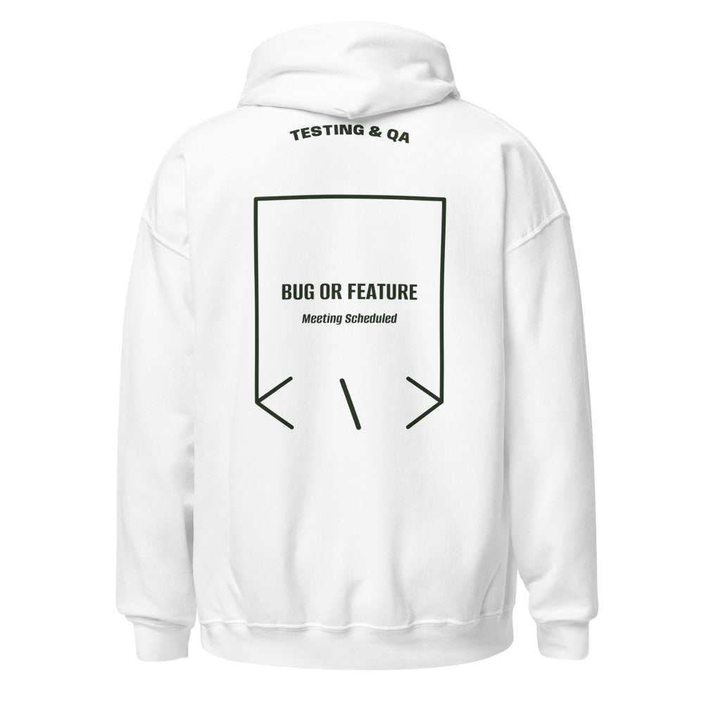 Bug Or Feature — White Forest Green back mockup