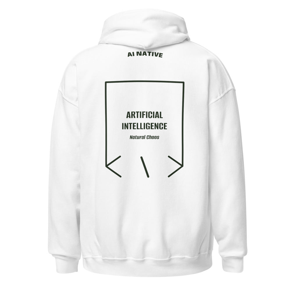 Artificial Intelligence — White Forest Green back mockup