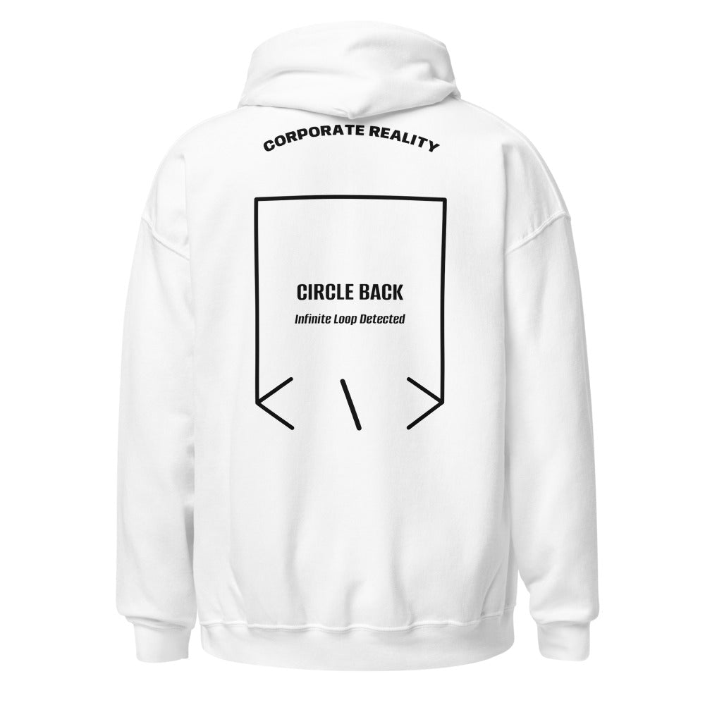 Circle Back — White Black back mockup