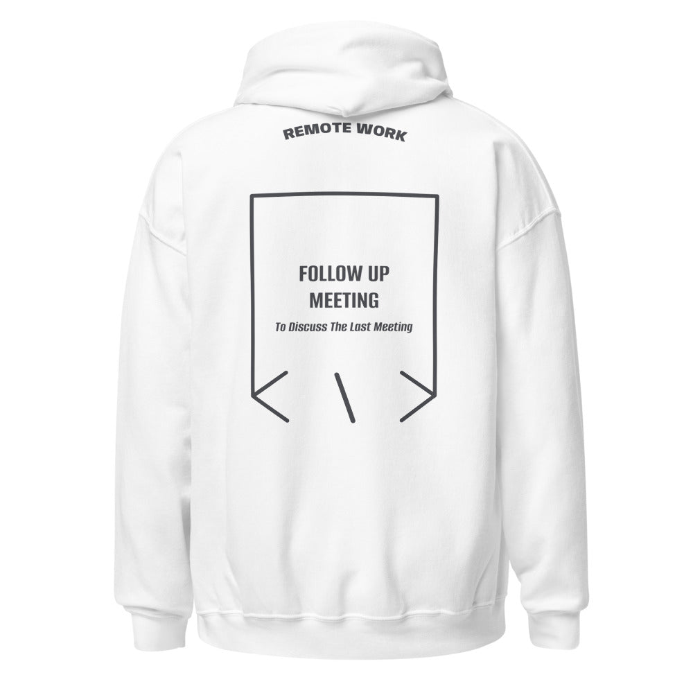 Follow Up Meeting — White Dark Heather back mockup