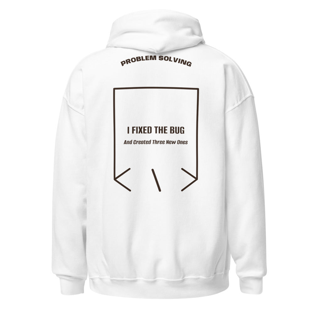 I Fixed The Bug — White Dark Chocolate back mockup
