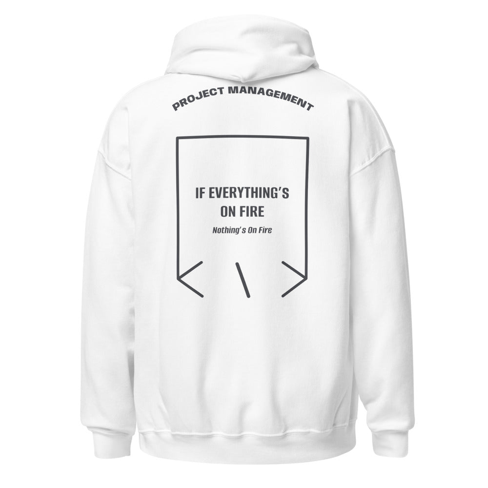 If Everything’s On Fire — White Dark Heather back mockup