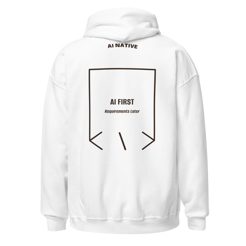 AI First — White Dark Chocolate back mockup