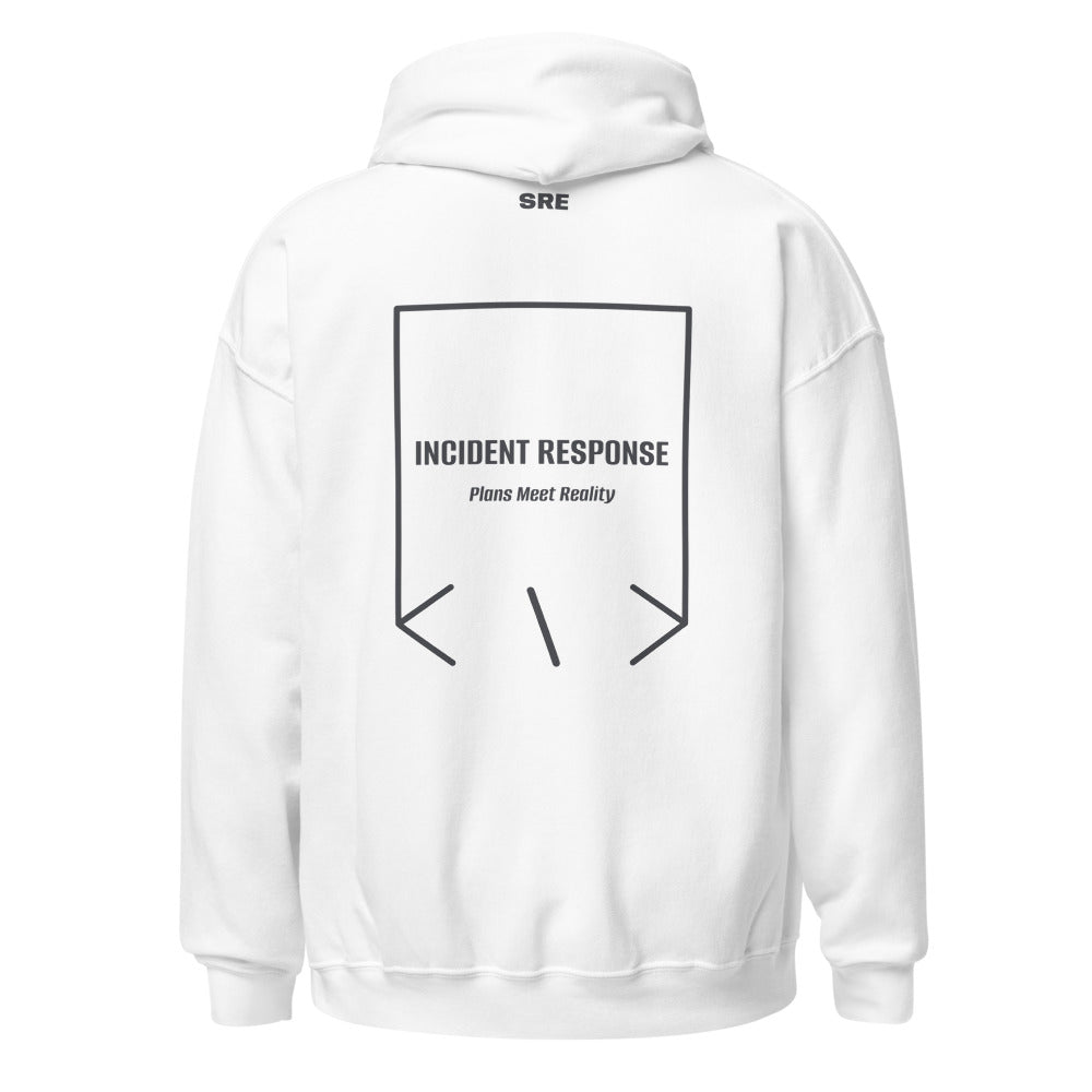 Incident Response — White Dark Heather back mockup